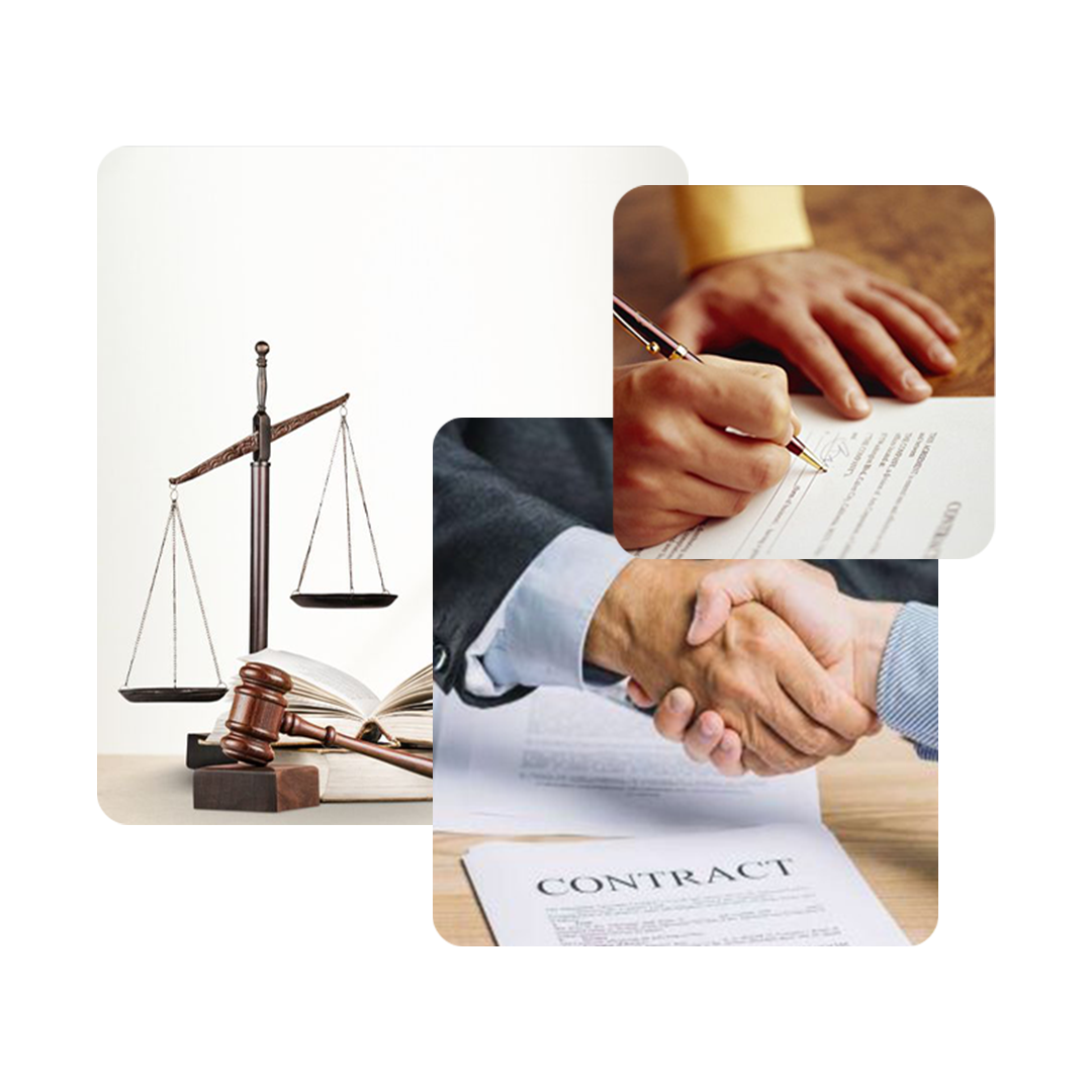 Handshake over contract document